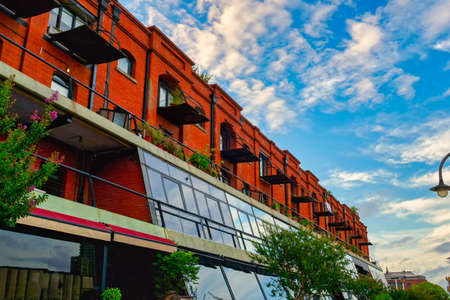 Colorful recycled building from Puerto Madero, Buenos Aires, Argentina