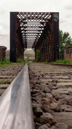 Old railway bridge located in Sierra de la Ventana