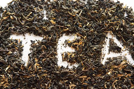 Green china tea backgroundの写真素材