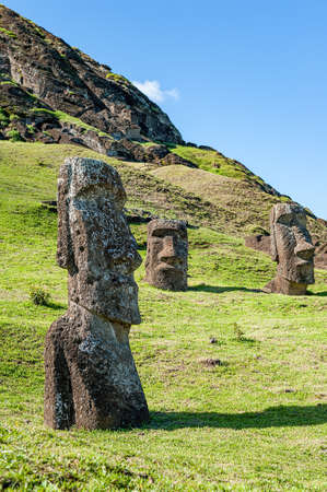 Rano Raraku, Easter Island.のeditorial素材