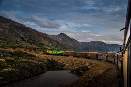 White Pass & Yukon Route Railway Skagway, Alaskaのeditorial素材