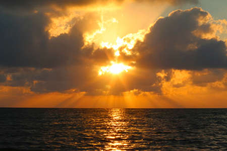 view of sunset