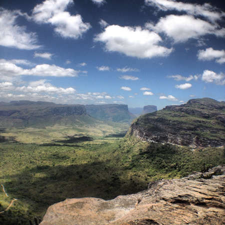 Natural wonders called Pai Inacio located in the North East of Brazil called Chapada Diamantina in Lenoes Brazil. の素材