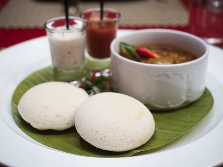 South indian food - idly sambar