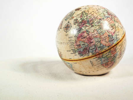 Globe on Sandの写真素材