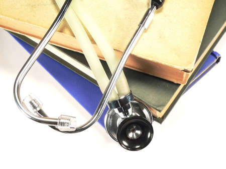 Stethoscope on Booksの写真素材