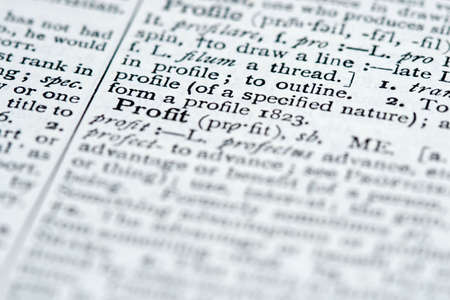 A dictionaty definition of a business word for spellingの写真素材