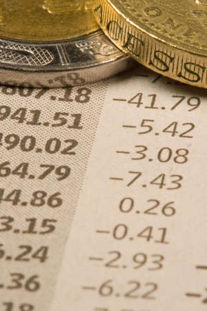 International currency and coins from around the world for business success.