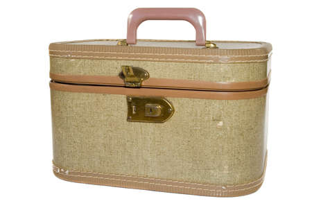 Old antique hand luggage for travel and tourism