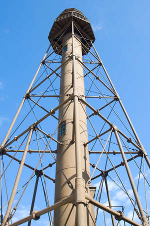 Sanibal island lighthouse on the southern end of the islandの写真素材