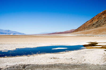 Death Valley National Park salt flats desertの写真素材