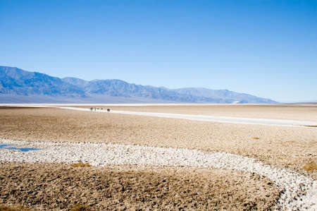 Death Valley National Park salt flats desertの写真素材