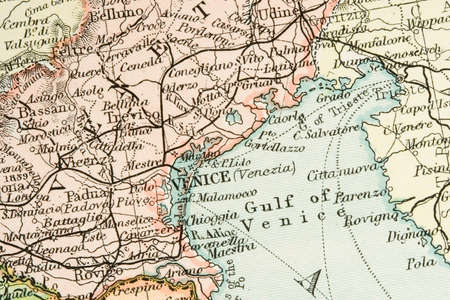 Vintage (1907 copyright-expired) map showing countries and trade routes