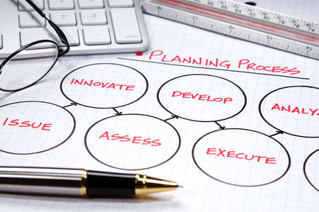 Business strategy organizational charts and graphsの写真素材