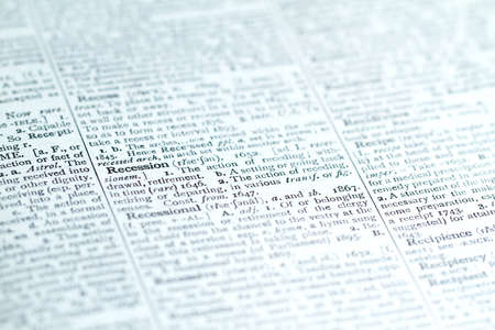 Close up view of a business word defition in a dictionaryの写真素材