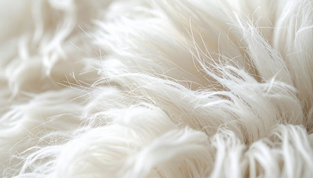 A close-up, dreamlike view of delicate white feathers, creating a soft and ethereal texture. This abstract background evokes a sense of pure comfort, tranquility, and gentle warmth, perfect for wellness or luxury concepts.の素材
