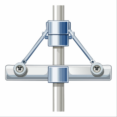 A detailed illustration showcasing a robust mechanical support structure.のイラスト素材