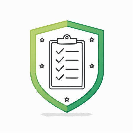 A hand-drawn icon representing the successful completion of security protocols.のイラスト素材