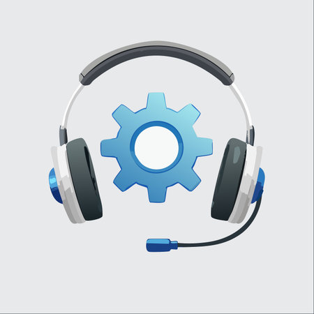 A modern icon representing the intersection of communication and technology.のイラスト素材