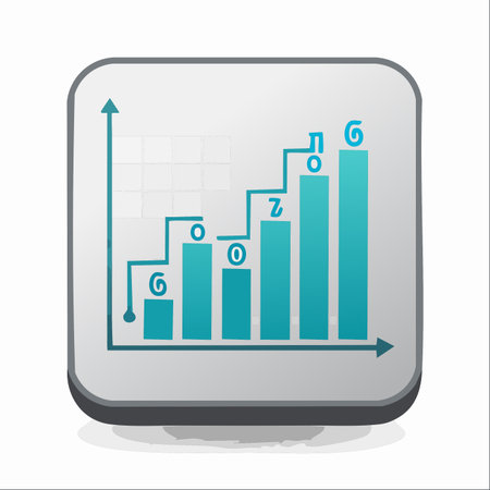 A simple yet effective icon representing positive business trends.のイラスト素材
