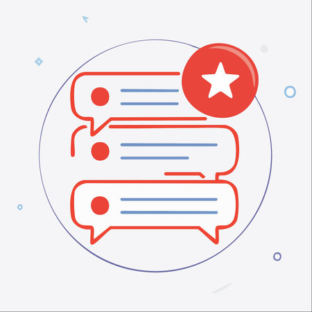 An icon representing positive customer feedback and high ratings.のイラスト素材