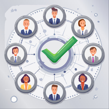 An illustration representing the successful outcome of a hiring process.のイラスト素材