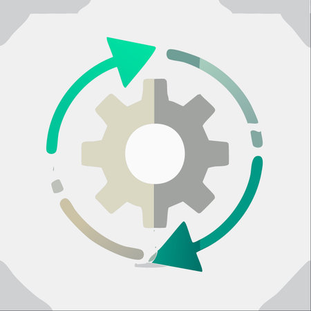 A minimalist icon representing a seamless workflow and automation.
