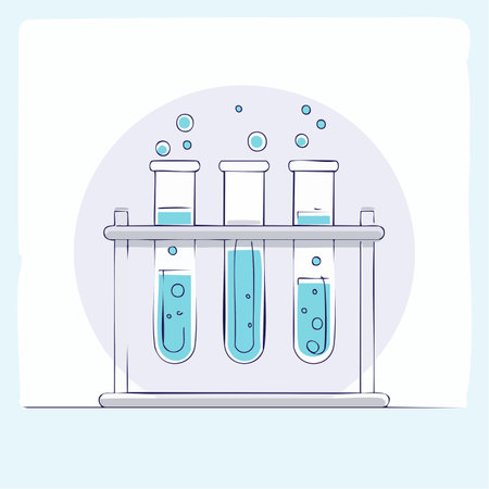 A simple yet dynamic illustration captures the essence of a chemical reaction.のイラスト素材