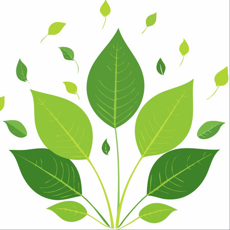 A vibrant illustration captures the essence of growth and vitality.のイラスト素材