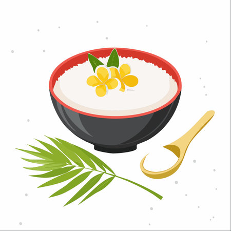 Start your day with a taste of paradise.のイラスト素材