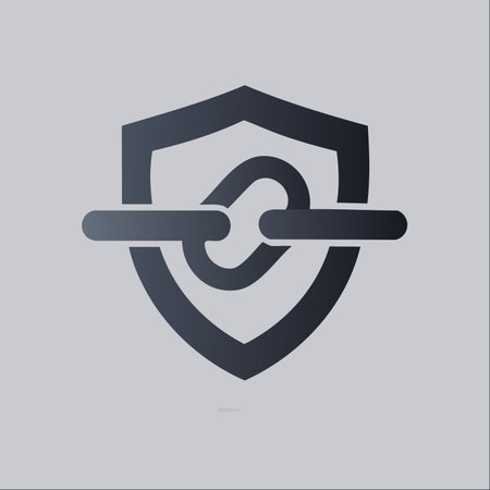 A minimalist icon representing digital security and data protection.のイラスト素材