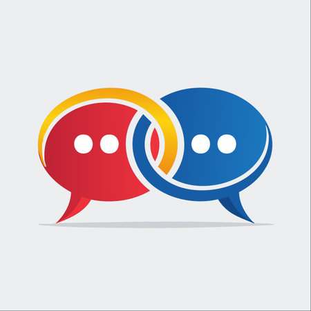 A dynamic and modern logo representing the power of connection and conversation.のイラスト素材