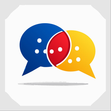 A vibrant graphic representing the dynamic nature of communication.のイラスト素材