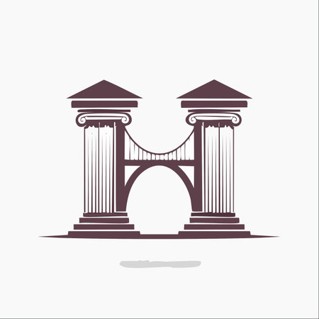 A creative and strong logo design featuring the letter H.のイラスト素材