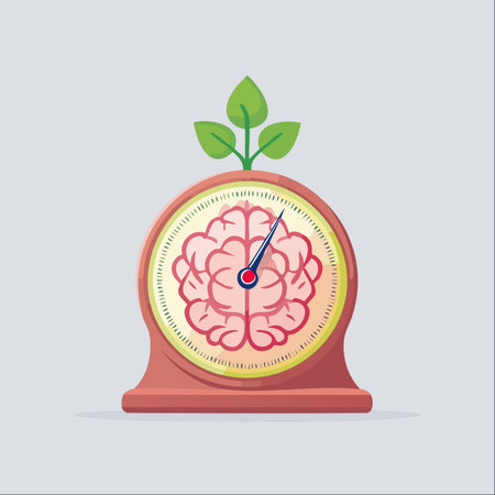 A conceptual illustration representing the measurement of intellectual and mental growth.のイラスト素材