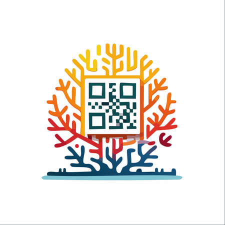 A vibrant illustration showing the synergy between the natural world and digital innovation.のイラスト素材