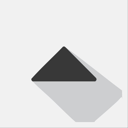 This minimalist graphic features a bold triangle pointing upwards, symbolizing growth, achievement, and moving forward.のイラスト素材