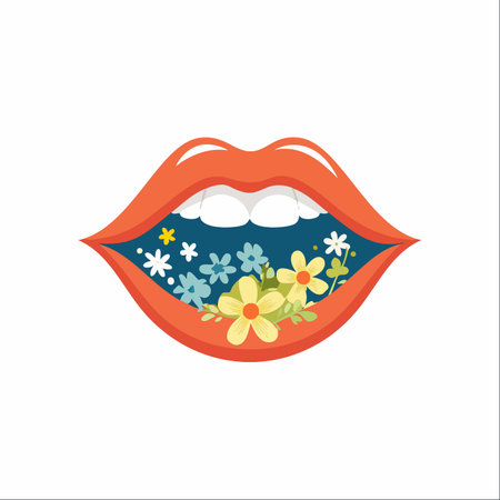 A surreal and beautiful illustration representing the concept of speaking kind and positive words.のイラスト素材