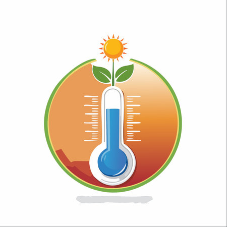 A conceptual illustration symbolizing the effects of global warming.のイラスト素材