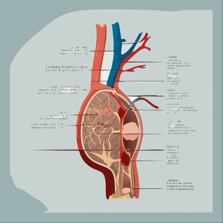 A detailed and clear medical diagram illustrating the complex anatomy of the human eye.のイラスト素材