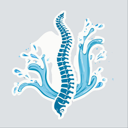 A dynamic vector illustration symbolizing spinal health and rejuvenation.