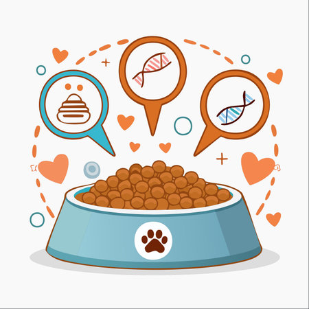 An illustration showcasing the future of pet nutrition.のイラスト素材