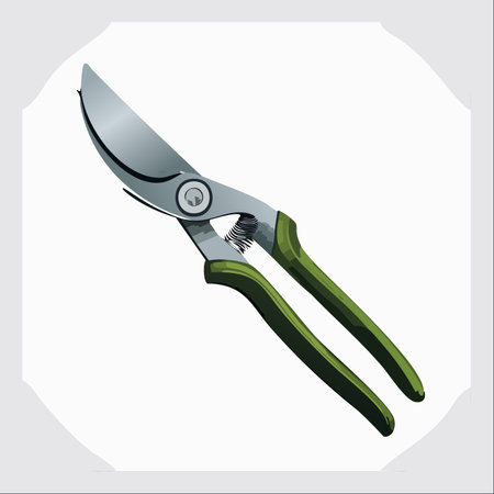 A clean vector illustration of essential garden pruning shears, isolated on a white background.