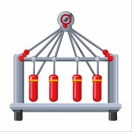 A detailed vector illustration of a laboratory centrifuge, isolated on a white background.のイラスト素材