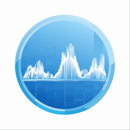 A modern, stylized icon representing a digital audio waveform or data visualization.