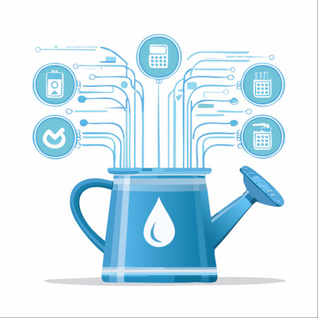 An illustrative metaphor for digital growth and innovation.のイラスト素材