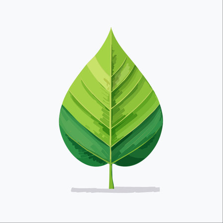 A single, vibrant green leaf stands tall, a symbol of growth, nature, and new beginnings.
