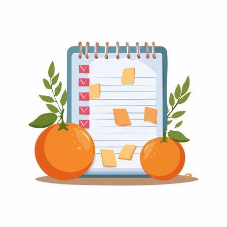 A visual reminder of fresh starts and healthy choices.のイラスト素材