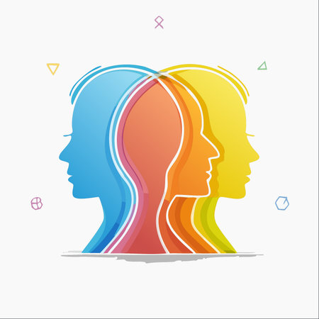 An abstract illustration representing the complexity of human thought and emotion.のイラスト素材