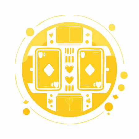 A sleek and modern icon representing the world of online card games.のイラスト素材